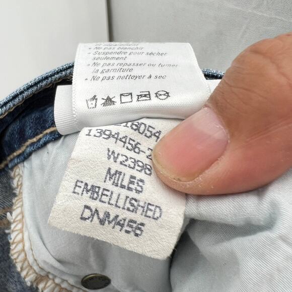 Paige Verdugo Ultra Skinny Studded Women's 28  Blue Denim Skinny Jeans - Picture 12 of 14